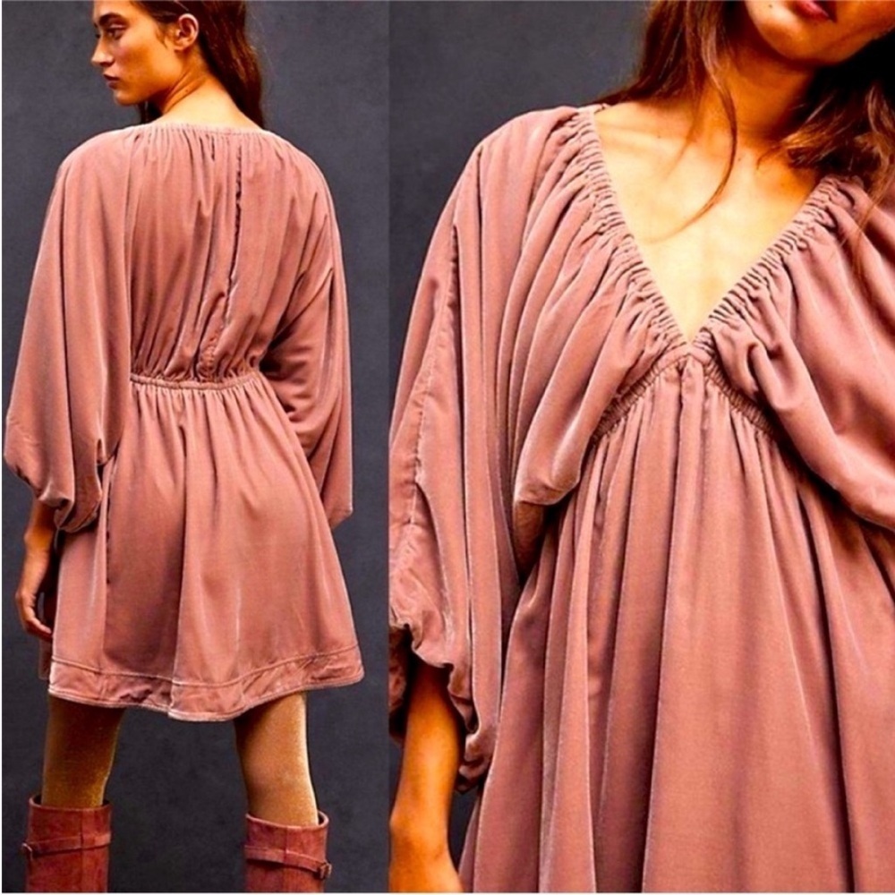 Free People Portia Velvet Mini Dress